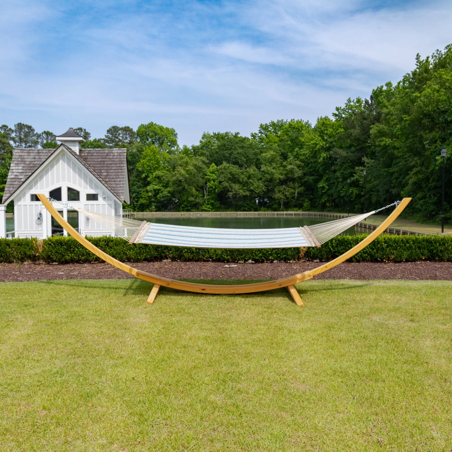 Large Sunbrella Quilted Hammock - Gateway Mist 5 Large Sunbrella Quilted Hammock - Gateway Mist - Image 3