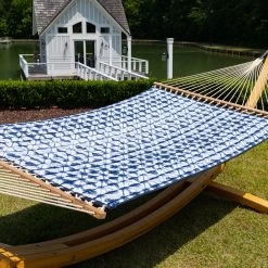 Large Sunbrella Quilted Hammock - Midori Indigo