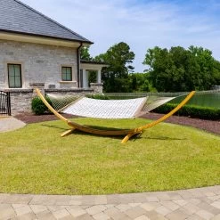 Large Sunbrella Quilted Hammock - Midori Stone -Boutique Hammock Shop sq ms wide xx