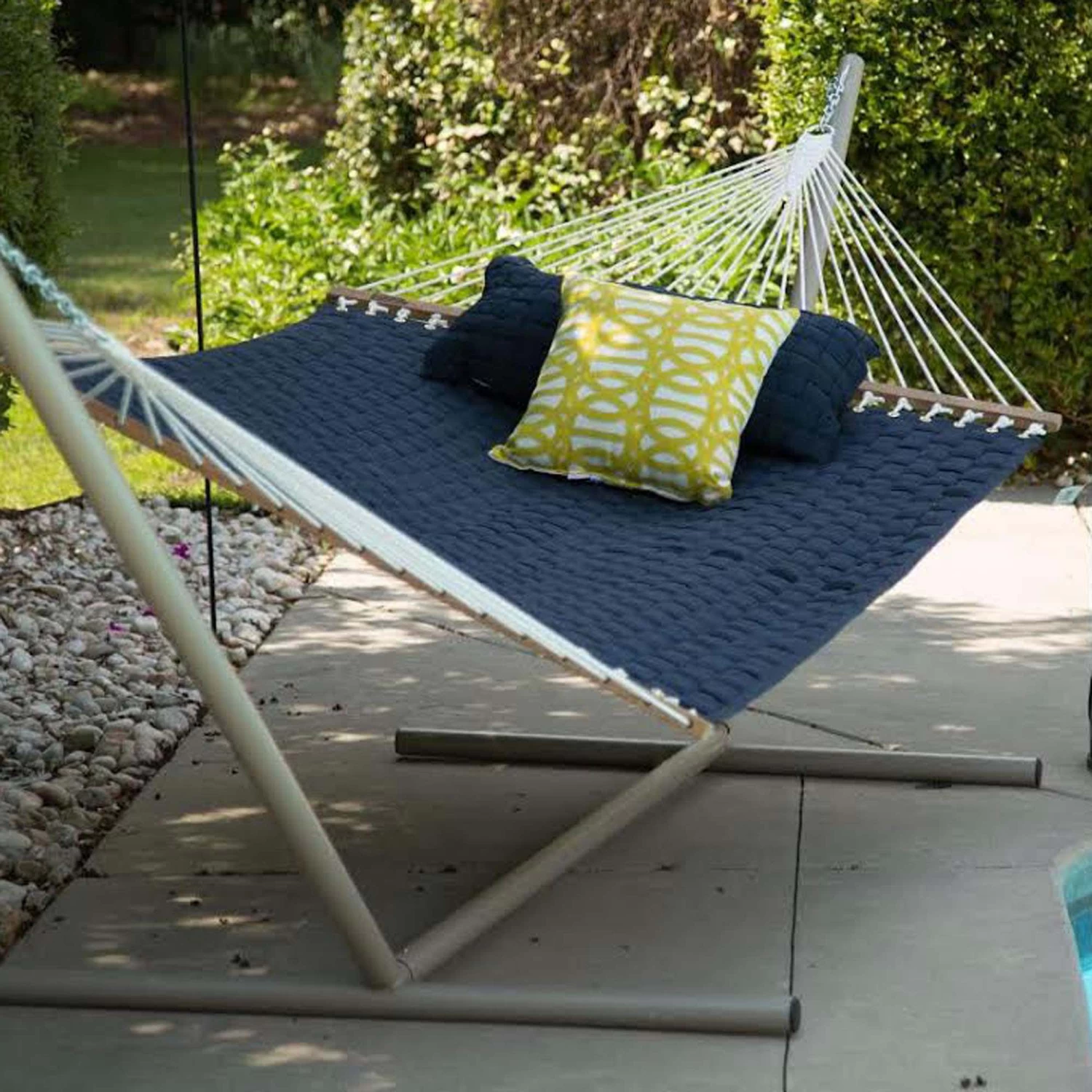 Soft Weave Hammock - Navy 6 Soft Weave Hammock - Navy - Image 4
