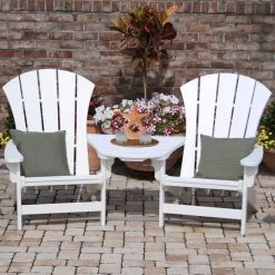 DURAWOOD® 3 Piece Sunrise Adirondack Chair And Tete-A-Tete Set -Boutique Hammock Shop srac tete combo xx