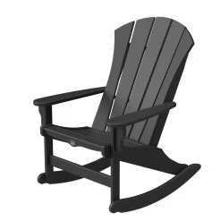 DURAWOOD® Sunrise Adirondack Rocker -Boutique Hammock Shop srar1blk main studio xx