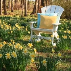 DURAWOOD® Sunrise Adirondack Rocker -Boutique Hammock Shop srar1cd pillows daffodils xx