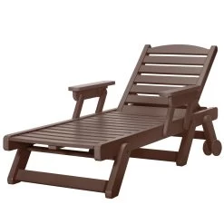 DURAWOOD® Chaise Lounge With Folding Arms -Boutique Hammock Shop srcl1cho pawleys island wheeled chaise lounge chocolate xx
