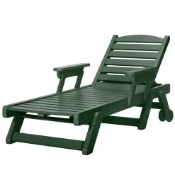 DURAWOOD® Chaise Lounge With Folding Arms -Boutique Hammock Shop srcl1pg pawleys island wheeled chaise lounge pawleys green xx