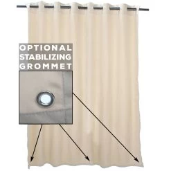 Mediterranean Blue Extra Wide Outdoor Curtain -Boutique Hammock Shop stablizing grommet edit xx xx 21