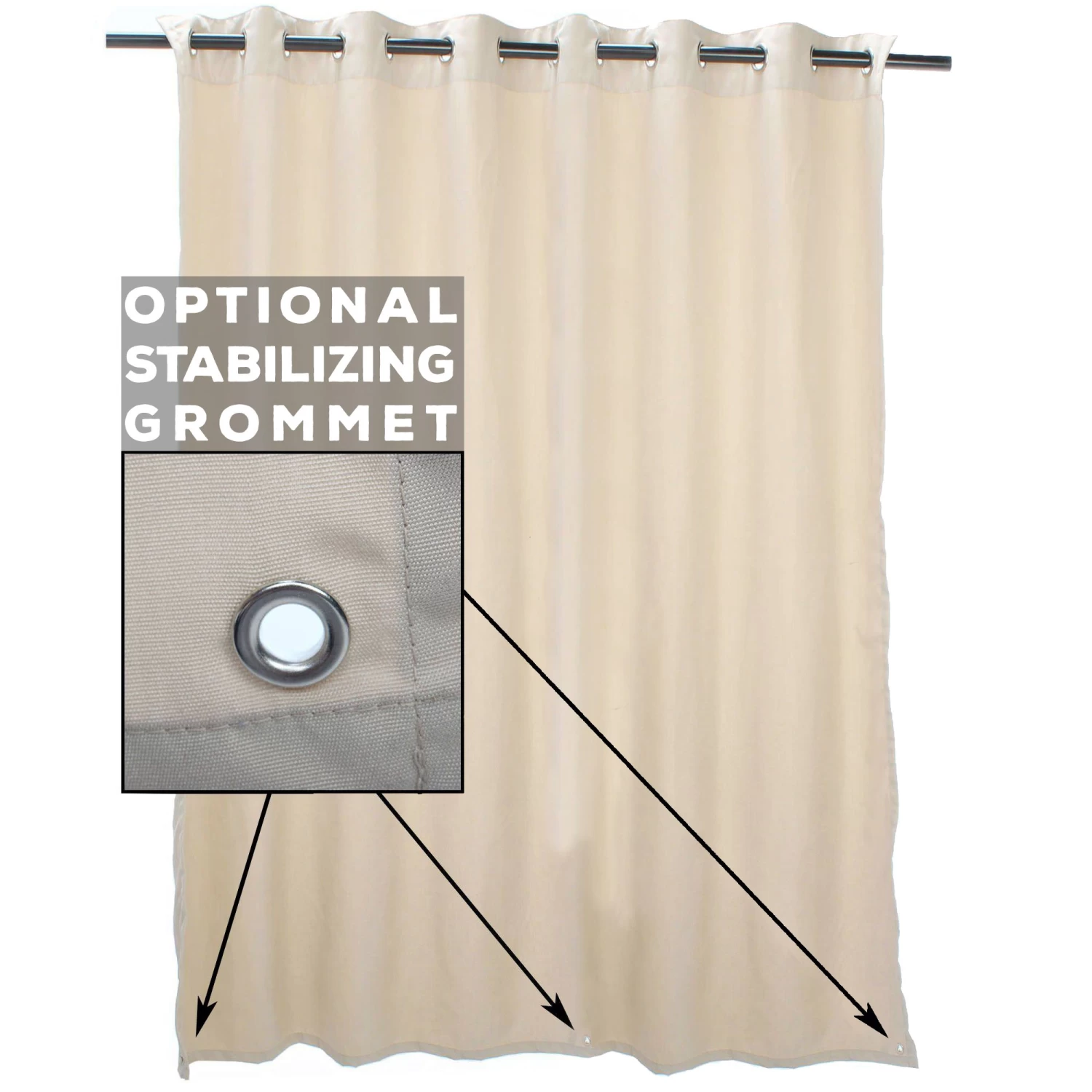 Tuscan Spa Striped Extrawide Outdoor Curtain 13 Tuscan Spa Striped Extrawide Outdoor Curtain - Image 11
