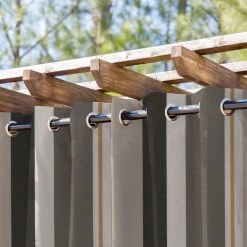 Sicilian Mercato Striped Extrawide Outdoior Curtain