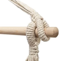 Single Quick Dry Fabric Swing - Neutral Stripe -Boutique Hammock Shop sw ssmsstudio4 xx