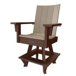 DURAWOOD® 3 Piece Modern Counter Height Swivel Set -Boutique Hammock Shop swivel chocolateweatherwood logo xx