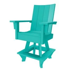 DURAWOOD® 3 Piece Refined Counter Height Swivel Set -Boutique Hammock Shop swivel turquoise xx