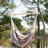 Single Quick Dry Fabric Swing - Neutral Stripe 1 Single Quick Dry Fabric Swing - Neutral Stripe -Boutique Hammock Shop swssmslifestyle1 xx