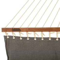 Large Sunbrella Tufted Hammock With Detachable Pillow - Cast Slate -Boutique Hammock Shop tcslt studio4 xx