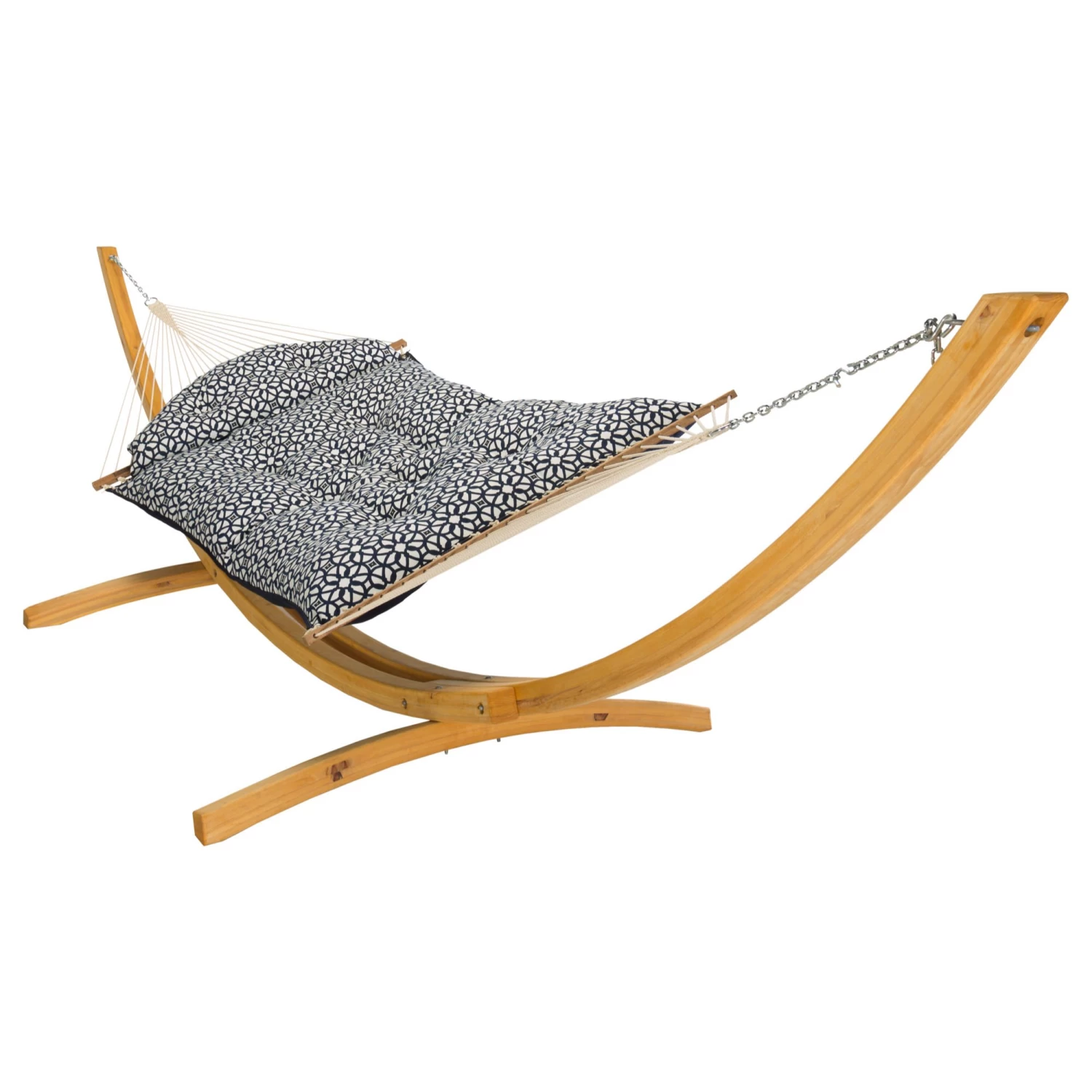 Large Sunbrella Tufted Hammock With Detachable Pillow - Luxe Indigo 8 Large Sunbrella Tufted Hammock With Detachable Pillow - Luxe Indigo - Image 6