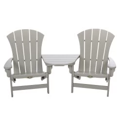 DURAWOOD® 3 Piece Sunrise Adirondack Chair And Tete-A-Tete Set -Boutique Hammock Shop tt1 k pawleys tete a tete on chairs xx